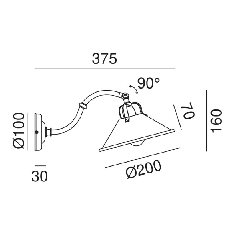 Cascina Wall Light