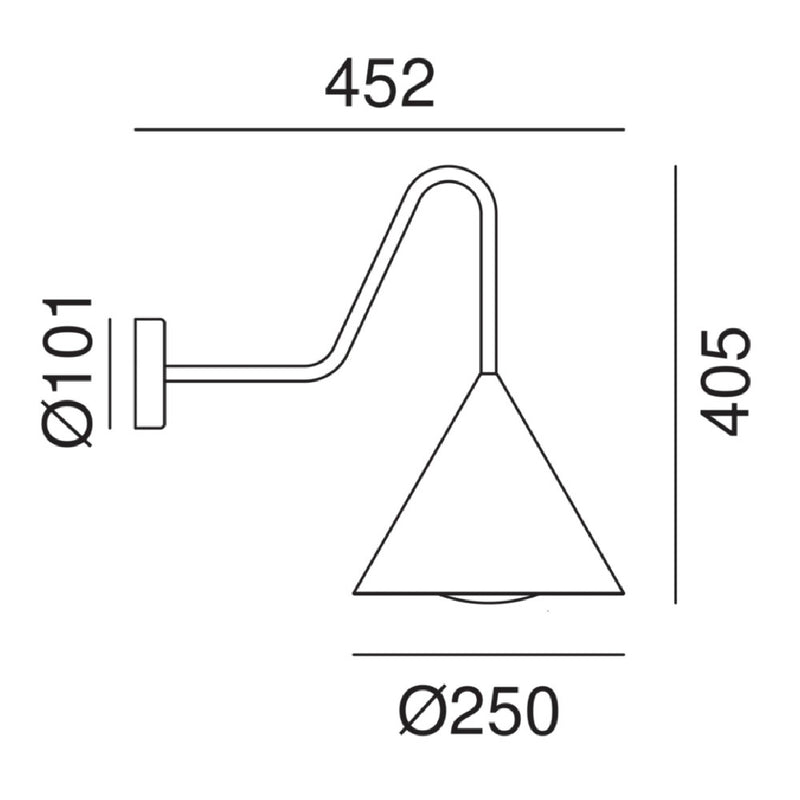 Cone Outdoor Wall Light