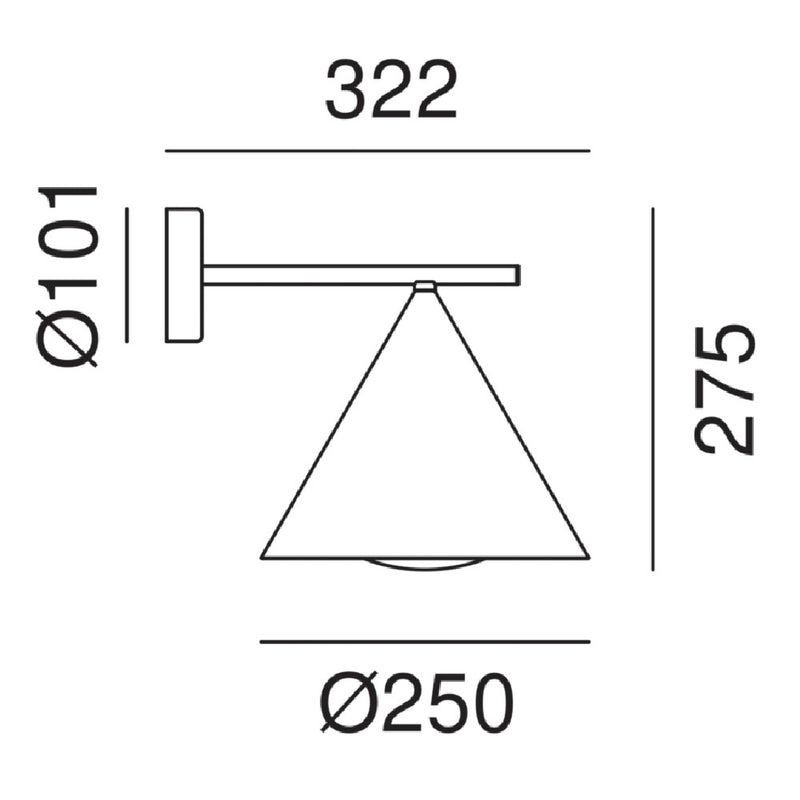 Cone Outdoor Wall Light