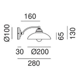 Country Curve Wall Light