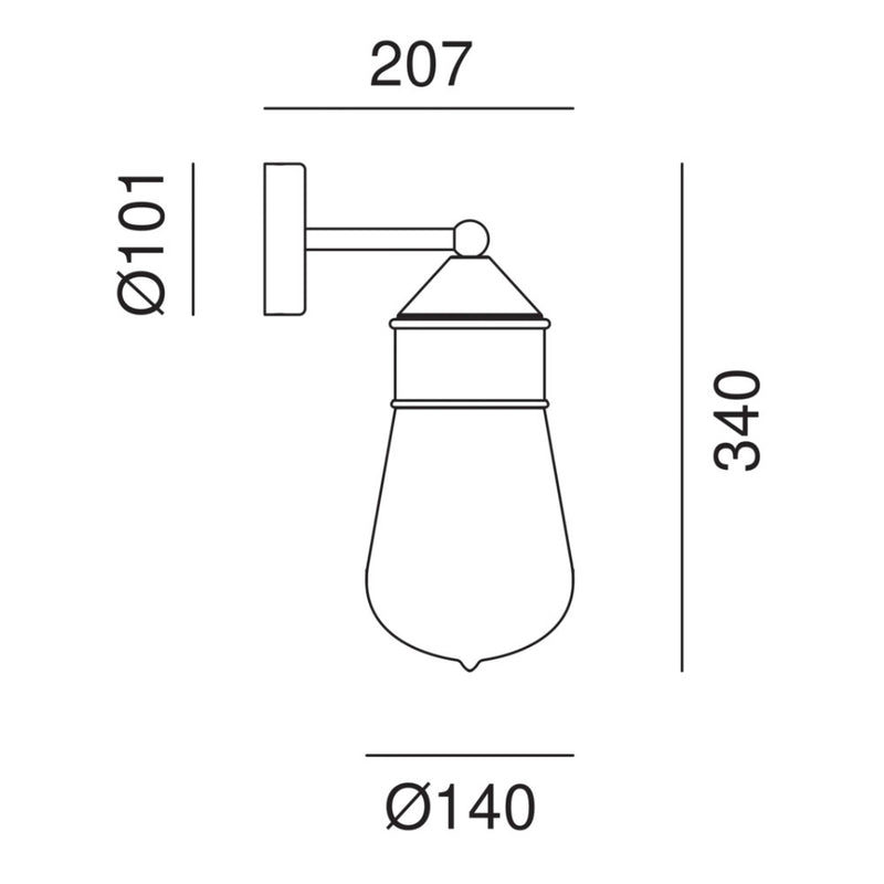 Drop Wall Light