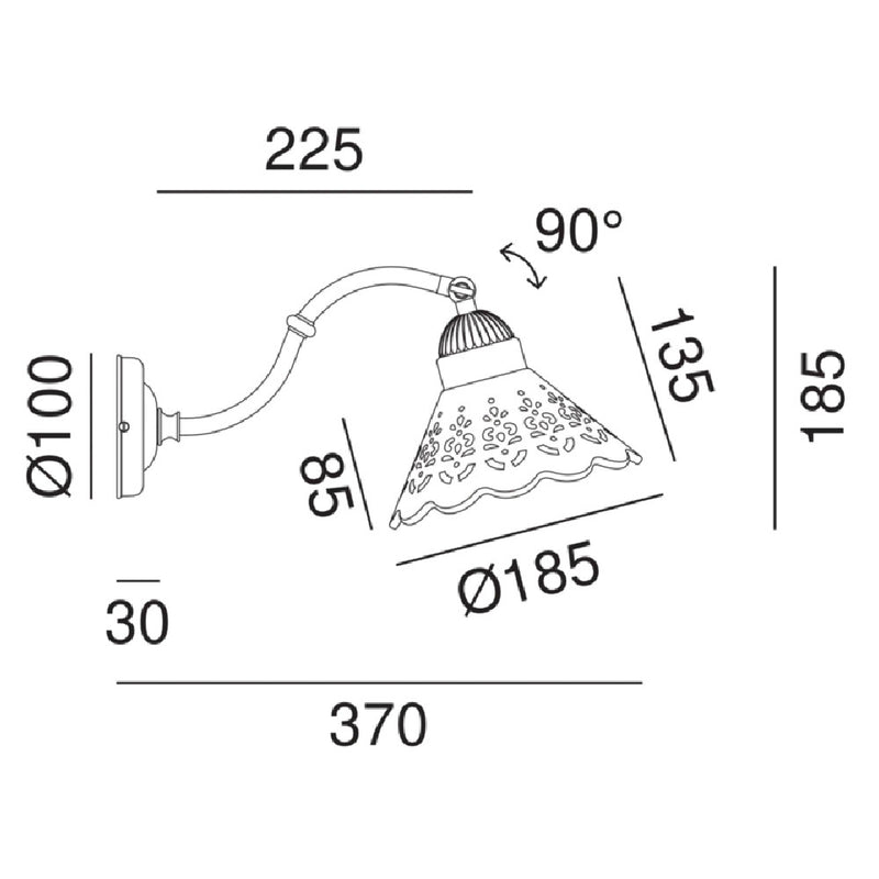 Fior di Pizzo Wall Light