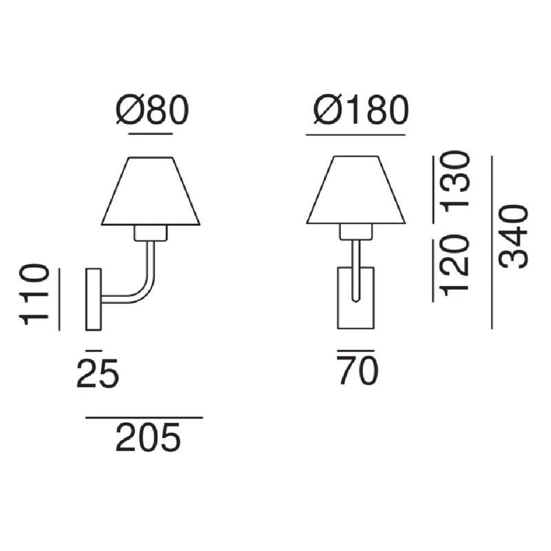 Fiordo Wall Light