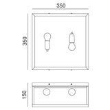 Quadro Wall Light