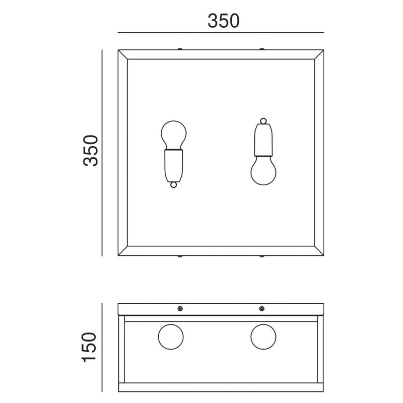 Quadro Wall Light