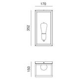 Quadro Wall Light